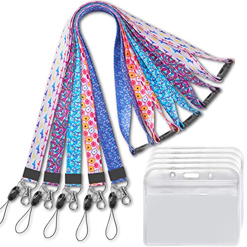 Lanyard Cruise with ID Badge Holder Horizontal for Women Kids Keys Men Key Card lanyards Detachable Breakaway Safety Lanyards with Badges Holders Name Lanyard Wide 0.79 inches 5 Pack - Thumbnail 7