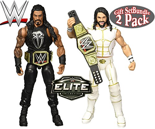 WWE Elite Collection Seth Rollins & Roman Reigns Wrestling Figures Gift Set Bundle - 2 Pack WWE Elite Collection Seth Rollins & Roman Reigns Wrestling Figures Gift Set Bundle - 2 Pack