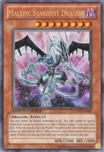 Yu-Gi-Oh! - Malefic Stardust Dragon (JUMP-EN043) - Shonen Jump Magazine Promos - Promo Edition - Ultra Rare
