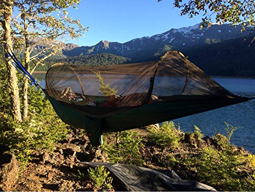 Xinxin Outdoor Parachute Automatic Openning Hammock Portable Camping Hammock with Mosquito Nets Single Person Hammock Swing