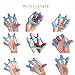 Kulussy Finger Stretcher Hand Resistance Bands Hand Extensor Exerciser Hand Grip Strengthener Strength Trainer Gripper Set for Arthritis Carpal Tunnel Exercise Guitar and Rock Climbing 6pcs