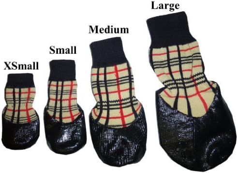 HDP Waterproof rubberized SOCKS boots Set of 4 Size:Medium Color:Khaki