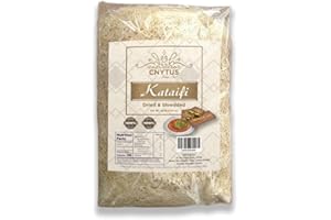 CNYTUS Kataifi Shredded Fillo Dough, 500g (1.1 lb), Katafi Shredded Pastry, Kunafa Shredded Phyllo Dough, Knafeh Shredded, Kadayif, Kanafeh, Katifi Shredded Phyllo, Kataifi Dough For Dubai Chocolate
