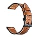 Intoval Classic Leather Sports Bands for Fossil Men's Gen 5E/Gen 5 Carlyle/Fossil Women's Gen 5 Julianna/Fossil Men's Gen 4 Explorist Smartwatches.(22mm Black)
