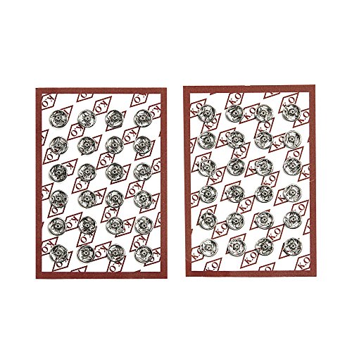 144 Sets of Sew-on Snaps, 6mm, Silver