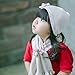 Toubaby Kid Girl's Winter Hat and Scarf Set Flower Hats 100% Cotton 3colours