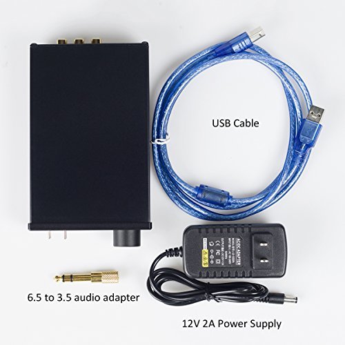 Dilvpoetry DAC X6 Amplifier 24Bit/96kHz Optical/Coaxial/USB Digital Stereo Audio Headphone Amplifier DAC Decoder Power Amplifier (Silver) - Thumbnail 6