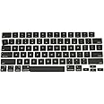 ICTION New US Layout Keyboard Key Keycaps Replacement for MacBook Air 13.6'' M2 A2681 Keycaps 2022 Year (Black)