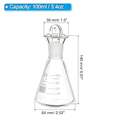 PATIKIL Erlenmeyer Flask, 100ml 3.4oz Narrow Mouth