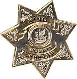 The Walking Dead King County Sheriff Metal Badge