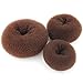 Beautiful Hair Bun Makers- Women Hair Bun Maker Styler Rings Donut Buns Doughnut Shaper Chignon Former Pack of 3 Pieces (1Large+1Middle+1Small) (Brown)