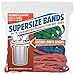 Alliance Rubber 08997 SuperSize Bands, Assorted Large Heavy Duty Latex Rubber Bands - 24 Pack, includes 8 bands of each size (12", 14", 17") in resealable bag primary