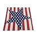 Vintage Style American Flag the Stars and the Stripes Throw Pillow Case, Pillowcase (Big Star)