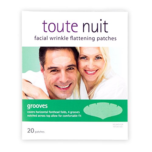Toute Nuit Facial Wrinkle Flattening Patches â€“ Grooves UNISEX Extra Wide Forehead Coverage (Anti-Wrinkle Patches/Face Tape)