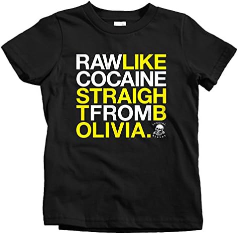 Special Blends Kids Raw Like Cocaine T-shirt - Black, Youth X-Large