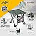 Outrav Camping Stool - Outdoor Travel Folding Small Chair - Portable Stool for Camping, Fishing, Hiking, Gardening, & Beach - Heavy Duty, Lightweight Easy to Carry Camping Seat with Carry Bag (Black)