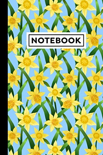 Notebook: Daffodils Journal - Daffodils Themed Gift For Daffodils Lovers - Daffodils Notebook - 6x9 - 120 Blank Lined Pages With Daffodils Themed Borders