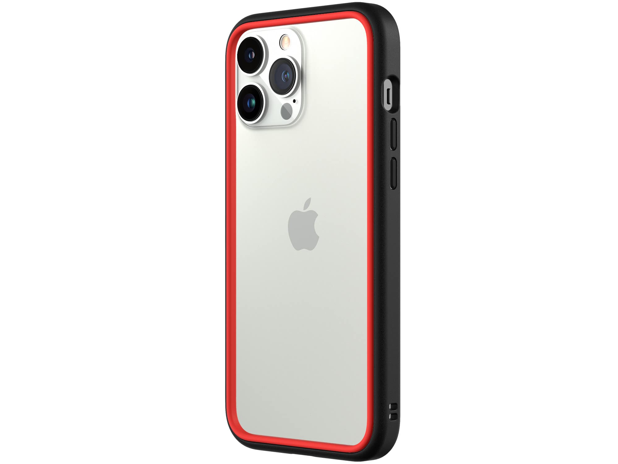 RhinoShield Bumper Case compatible with [iPhone 13 Pro Max] | CrashGuard NX - Shock Absorbent Slim Design Protective Cover 3.5M / 11ft Drop Protection - Black/Red