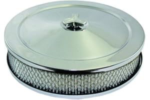 SPECIALTY PRODUCTS COMPANY SPECIALTY CHROME 4360 10X2 Air Cleaner Kit Flat Base Steel 5 1/8in