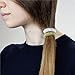 Kitsch Spiral Hair Ties for Women - Waterproof Ponytail Holders for Teens | Stylish Phone Cord Hair Coils for Girls | Thick & Thin Hair, 4 Pcs (Blonde)