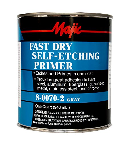 Majic Paints 8-0070-2 Self Etching Primer, 1-Quart, Gray