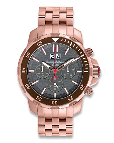 Tommy Bahama Mens Tb3066 Chronograph Island Diver Stainless Rose