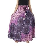 Lannaclothesdesign Women's Long Maxi Skirt Bohemian Gypsy Hippie Style Clothing