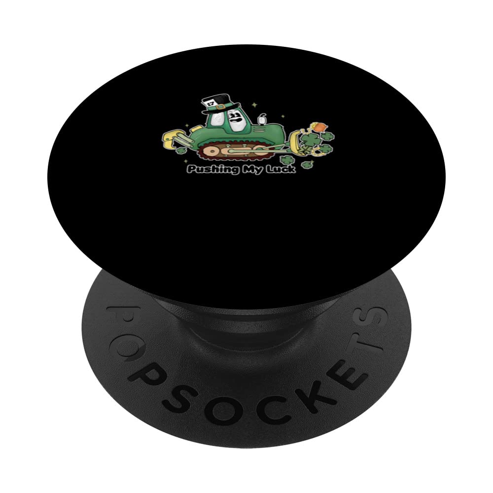 Cute Irish Pushing My Luck Saint Patrick's Day PopSockets Swappable PopGrip