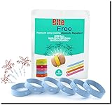 Natural Mosquito Repellent Bracelet - Deet Free, Non-Toxic Band With Potent Geraniol Mosquito Repelling Blend - Indoor & Outdoor Use, Hiking, Camping - Safe For Kids & Babies - Bite Free (Blue) (6PK)