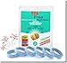 Natural Mosquito Repellent Bracelet - Deet Free, Non-Toxic Band With Potent Geraniol Mosquito Repelling Blend - Indoor & Outdoor Use, Hiking, Camping - Safe For Kids & Babies - Bite Free (Blue) (6PK)