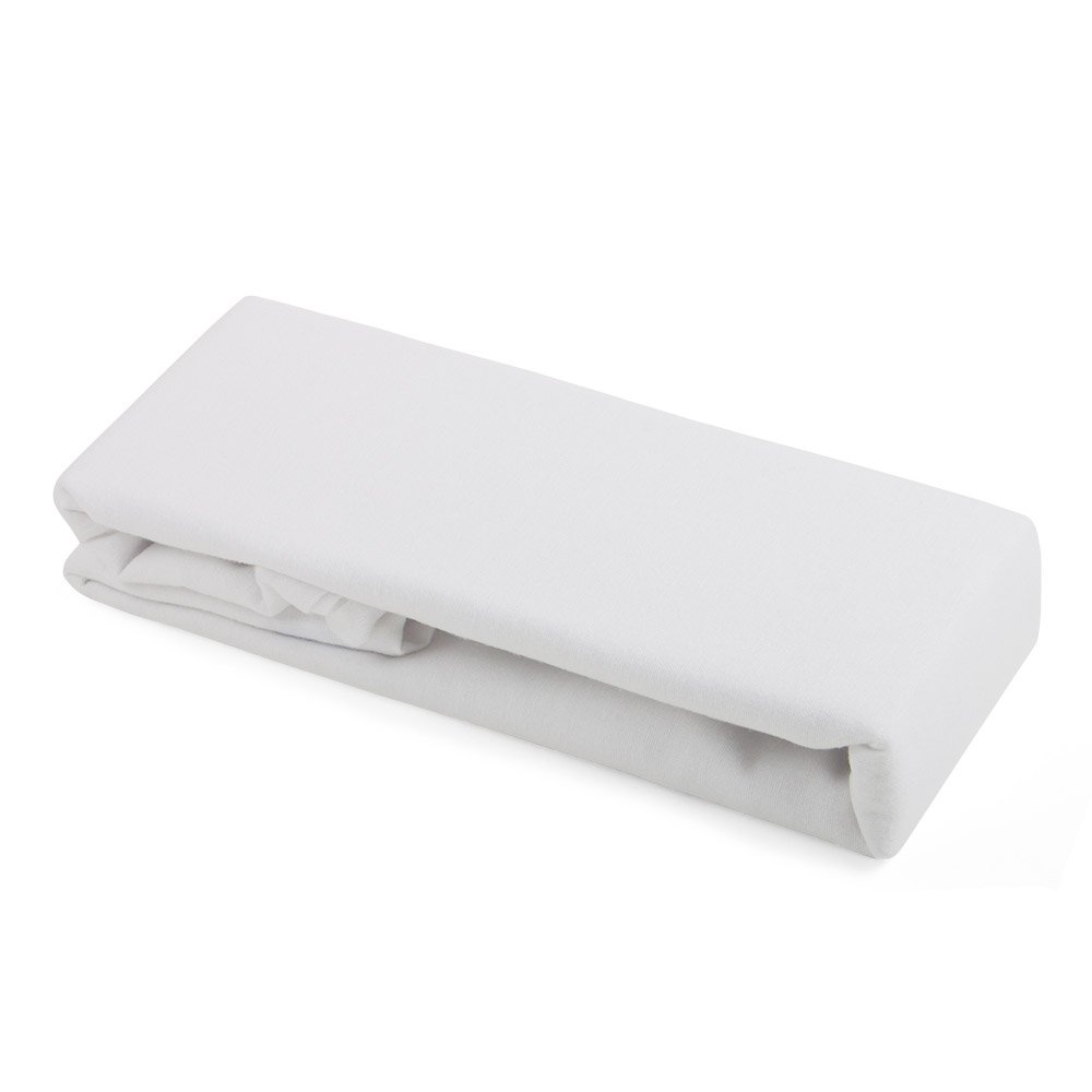 Cot Bed Flannelette Sheet (White) - 6149