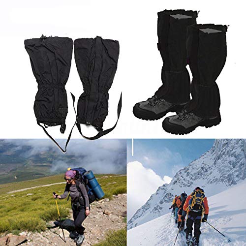 Westspark Waterproof Walking Leg Gaiters, Oxford Fabric Boots Shoes Leg Covers Outdoor Hiking Walking Climbing Mountain Hunting Adult Snow Rainproof Gators Trekking Covers (1 Pair)