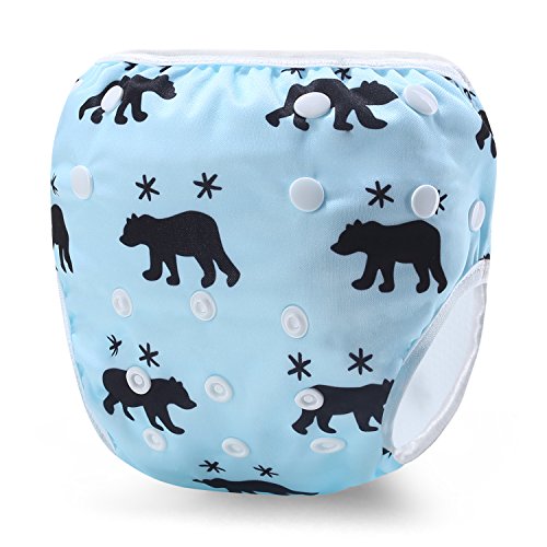 Martofbaby Reusable Swim Diapers Baby Ajustable Swimming Pants for Boys and Girls 0-3 Years
