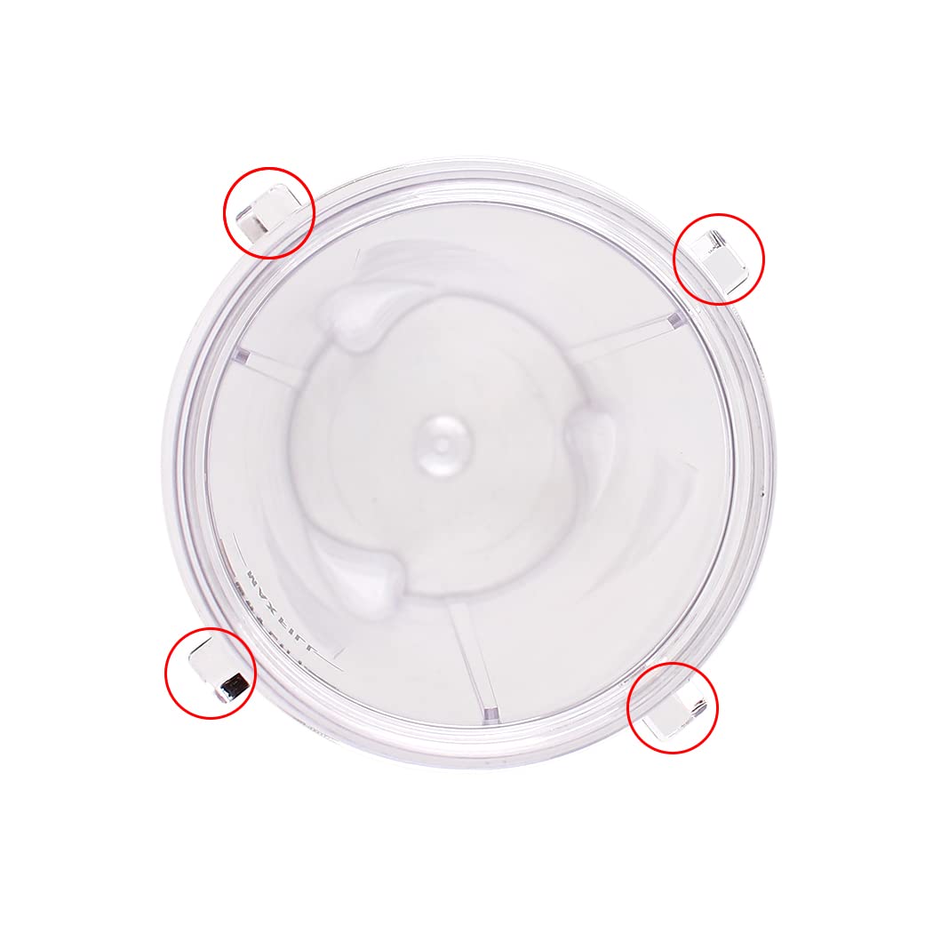 Anbige Replacement Parts for Ninja Blender, 16oz Cup with Lid Compatible with Ninja BL770 BL660 BL810 QB3000 All Pro 4 Tab Blenders (2 cups + 2 sip&seal lids)