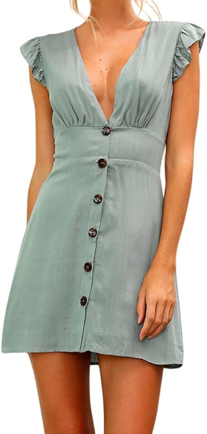 Damen Sommerkleid Grün Damen Sommerkleid Grün