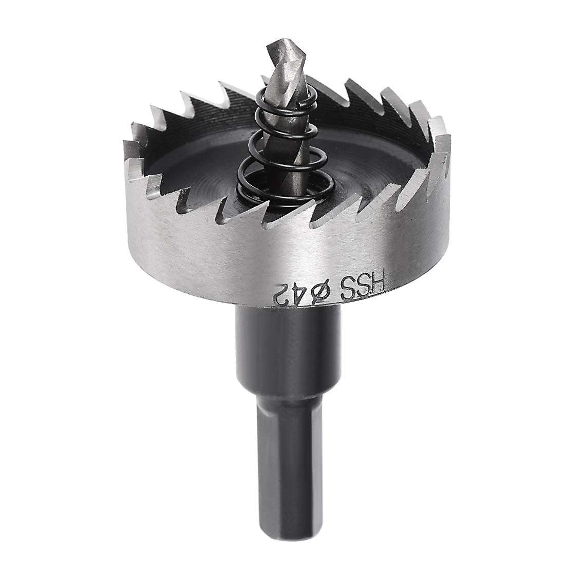 sourcingmap 42mm High Speed Steel HSS Drill Bit Hole Saw Cutter for Metal Alloy Wood