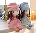 HWD 16'' Plush Girl Toys Doll , Soft Stuffed Figure Dolls , Clothes Detachable (Purple)