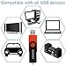 XINWAY 16GB USB 2.0 Flash Drives Thumb Drive Memory Stick, (5 Pack Five Colors: Black White Blue Green Orange)