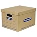 Bankers Box SmoothMove Classic Moving Boxes, Tape-Free Assembly, Small, 15 x 12 x 10 Inches, 10 Pack (7714203)