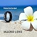 Cell Phone Camera Lens TURATA 2 in 1 Professional HD Camera Lens Kit 0.45X Super Wide Angle & 12.5X Macro Lens for iPhone 8 7 6s 6s Plus 6 Plus 5s & Most Smartphone, Tablet