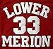 beolous Jersey #33 Kobe High School Retro Basketball Jersey Red