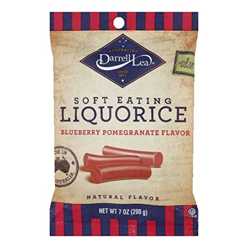 Darrell Lea Blueberry Pomegranate Soft Eating Licorice, 7 Ounce (Pack of 3) Darrell Lea Blueberry Pomegranate Soft Eating Licorice, 7 Ounce (Pack of 3)