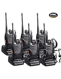 Walkie Talkies BF-888S - Radios recargables para adultos (16 canales, batería de iones de litio y cargador)