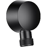 Lavatrum Wall Mounted Supply Elbow, Wall Elbow for Hand Shower, Solid Brass Round Wall Supply Elbow, Check Valve Included (Ma