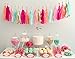 24 PCS Shinny Tissue Paper Tassels for Party Wedding Gold Garland Bunting Pom Pom