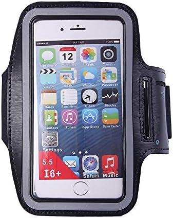 Riding Runing fitness Hiking Waterproof screen touch Phone holder Card Money wallet purse arm-pack leg-pack Wrist Bags (black, 5-6 inch)