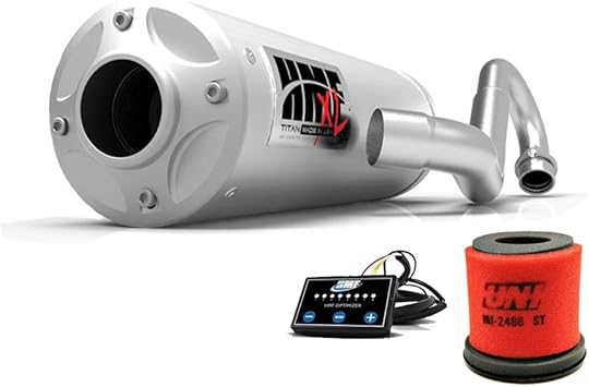 Amazon Com Hmf Polaris Scrambler 850 Xp 12 16 Titan Xl Full Exhaust Muffler Efi Uni Automotive