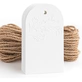 50 Floral Thank You Gift Tags with String Attached, Small Thank You for Celebrating with Us Gift Bag Tags for Presents and Pe