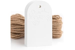 50 Floral Thank You Gift Tags with String Attached, Small Thank You for Celebrating with Us Gift Bag Tags for Presents and Pe