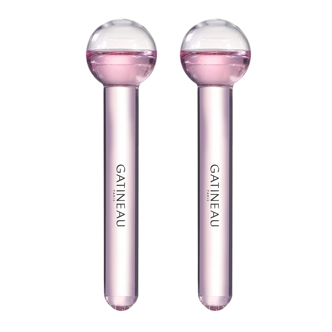 GATINEAU Cryo Globes Facial Massage Tool - Set of 2, Boosts Circulation & Oxygen Production, Encourages Lymphatic Drainage, Smooths, Brightens & Firms Skin, for Refreshed Skin